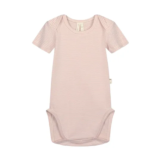 Gray Label Romper - Faded Pink / Cream - 3-6 Mnd