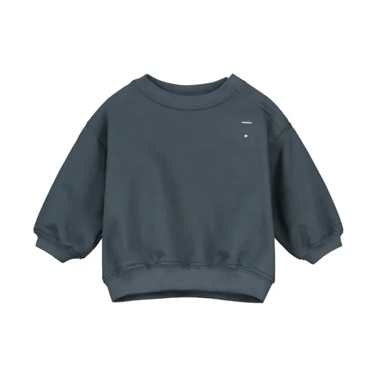 Gray Label Sweater - Dropped Shoulder - Maat 3-6 Mnd - Blue Grey 