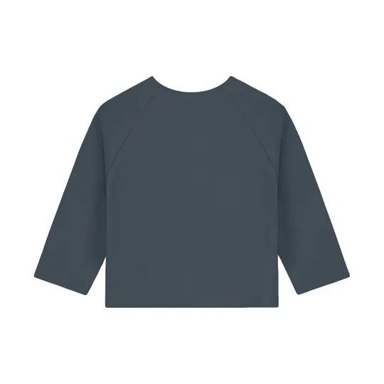 Gray Label Baby Raglan Vest - Blue Grey - Newborn