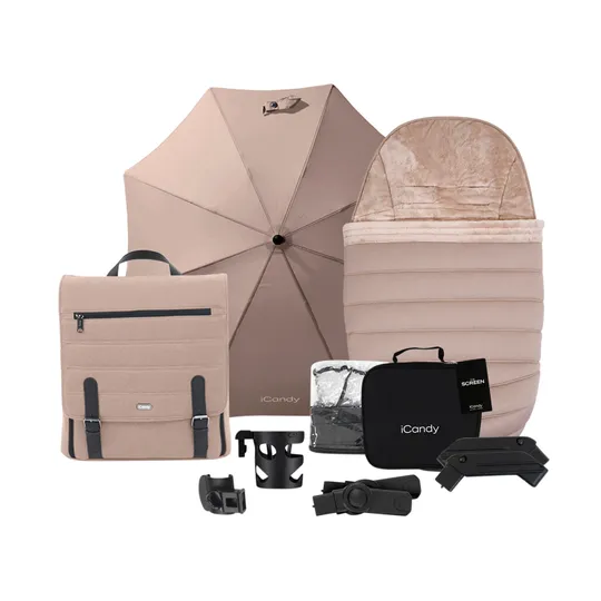 ICandy Peach 7 Geschwisterkinderwagen - Essential Bundle