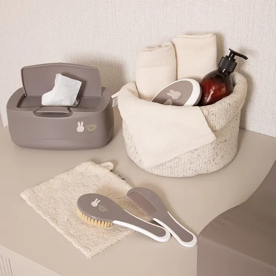 Bébé-Jou Easy Wipe Box - Miffy and Friends - Chalk Brown