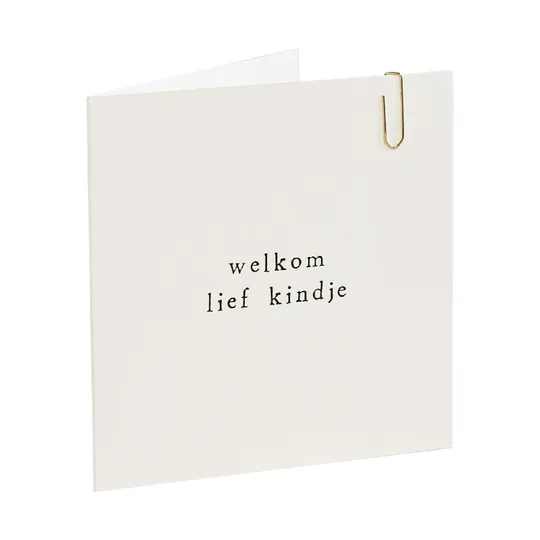 Ikpakjein Kaart - Welkom Lief Kindje