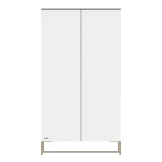 Kidsmill Intense II Schrank mit 2 Türen - Weiß / Patiniertes Messing