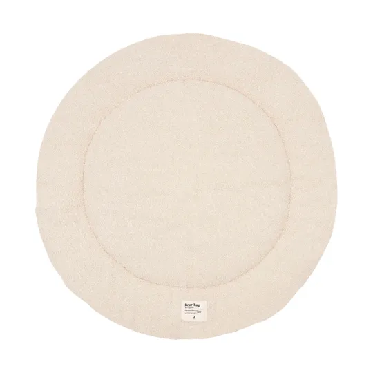 Jollein Boucle Laufstallteppich – Rund – Ø 95 cm – Natur