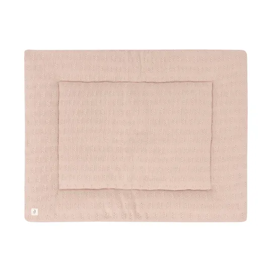 Jollein Grain Knit Laufstallteppich  - 75 x 95 cm - Wild Rose
