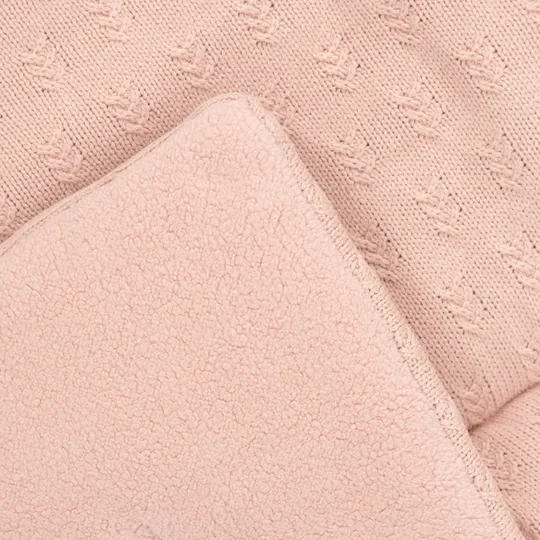 Jollein Grain Knit Laufstallteppich  - 75 x 95 cm - Wild Rose