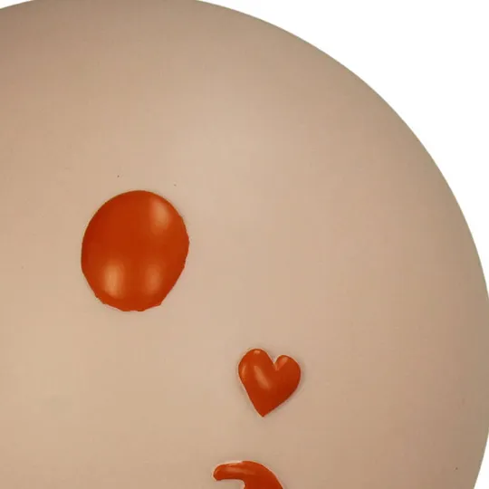 Kersten Ornament Smiley LED - Roze