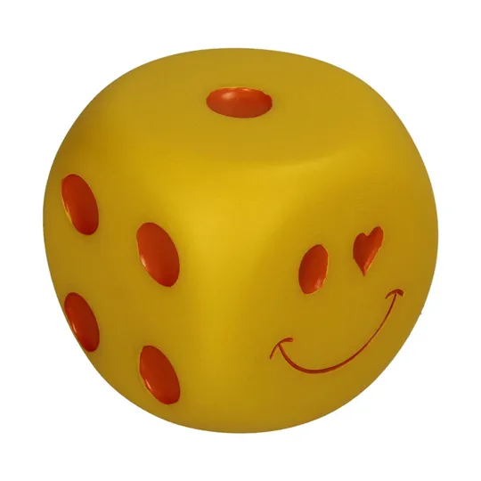 Kersten LED-Würfel „Smiley“ – Gelb