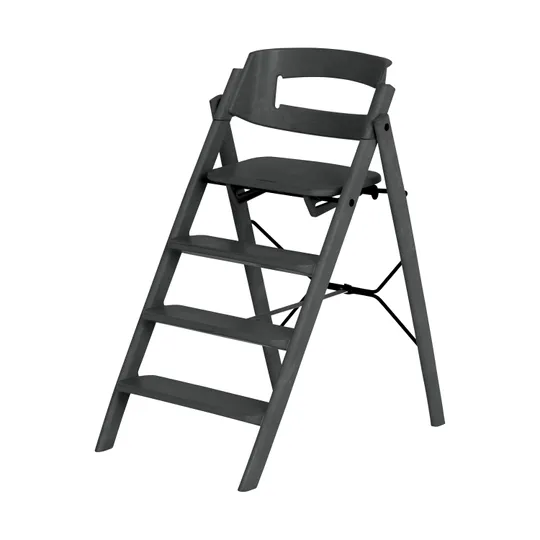 KAOS Klapp Hochstuhl – zusammenklappbar – recycelter Kunststoff – Charcoal Black