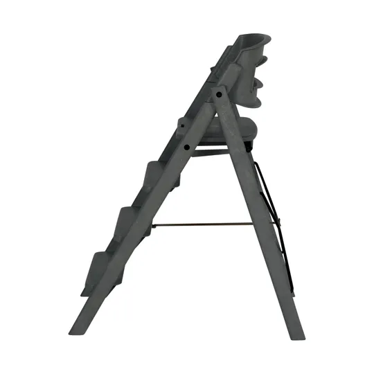 KAOS Klapp Hochstuhl – zusammenklappbar – recycelter Kunststoff – Charcoal Black