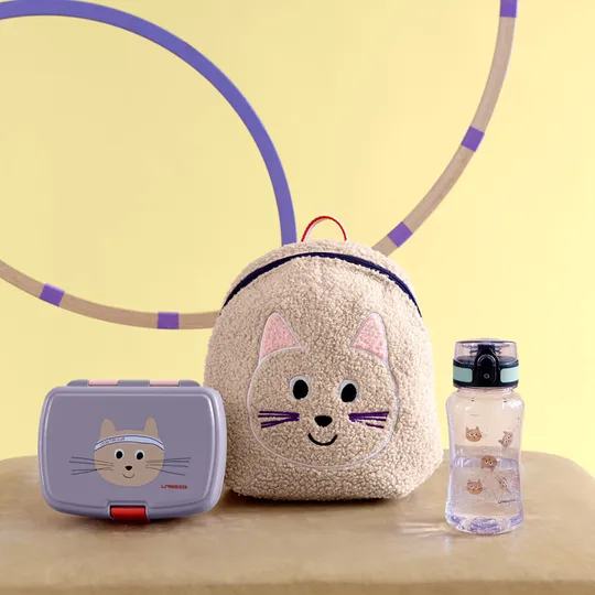 Lässig Kids Rugzak - Team Cat - Beige