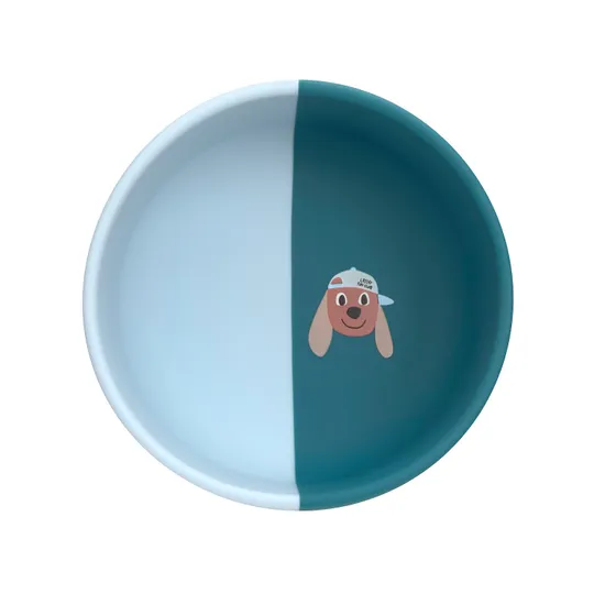 Lässig Tiny Team Dog Kommetje - Siliconen - Blauw
