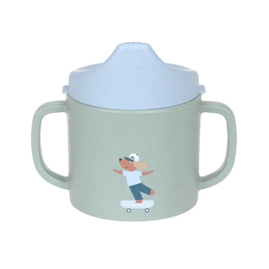 Lässig Tiny Team Dog Tuitbeker - PP/Cellulose - Groen/Blauw 