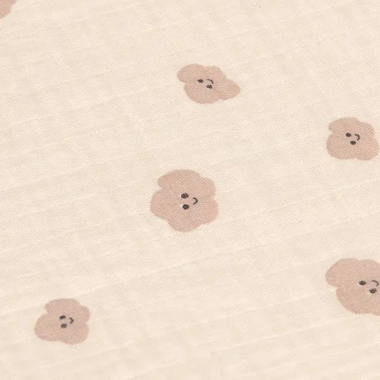 Lässig Swaddle & Burp Tücher - Tiny Team - 3er - Pack- 60 x 60 cm - Mushroom