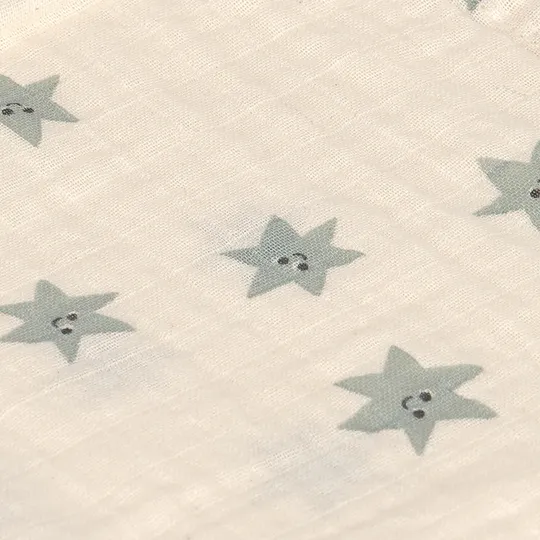 Lässig Swaddle & Burp Tücher - Tiny Team - 3er - Pack - 60 x 60 cm - Granite Green