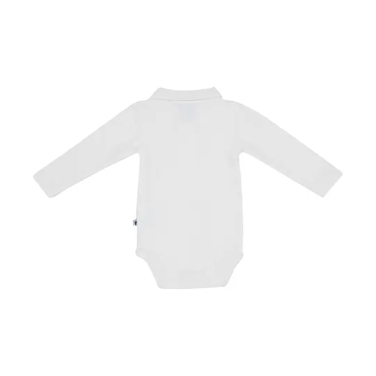 Klein Baby Polo Romper Rib - Natural White