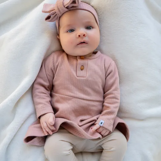 Klein Baby Kleid Ripp - Fawn