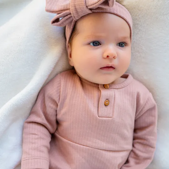 Klein Baby Kleid Ripp - Fawn