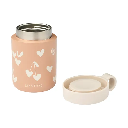Liewood Kiani Printed Food Jar - Sweethearts / Pale Tuscany