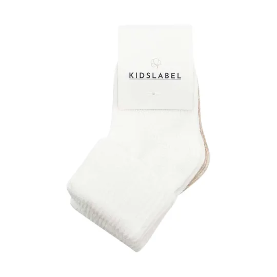 Kidslabel Sokjes - 2 Paar - Off-White & Beige - Newborn