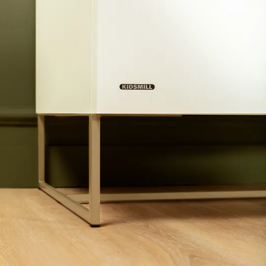 Kidsmill Intense II Babyzimmer Weiß/Patiniertes Messing