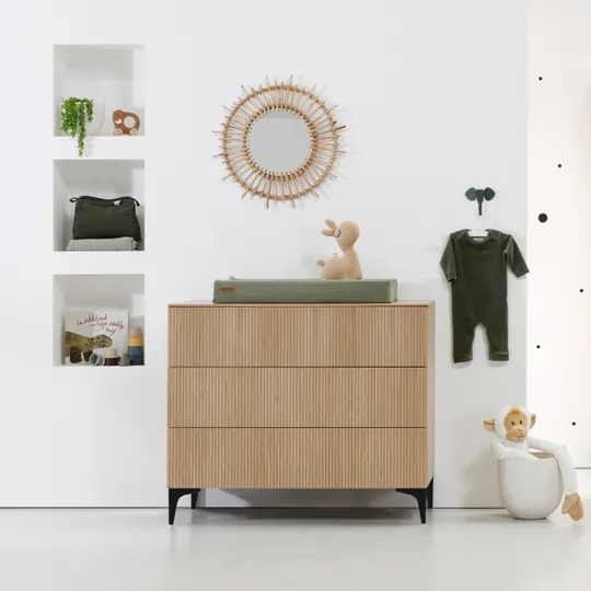 Kidsmill Levi Babyzimmer Natur Eiche Inkl. Geraden Möbelfüßen