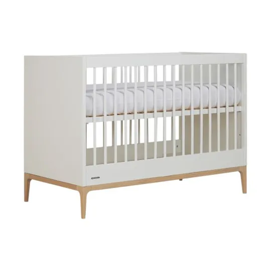 Kidsmill Intense II Babybett - 70 x 140 cm - Weiß / Eiche