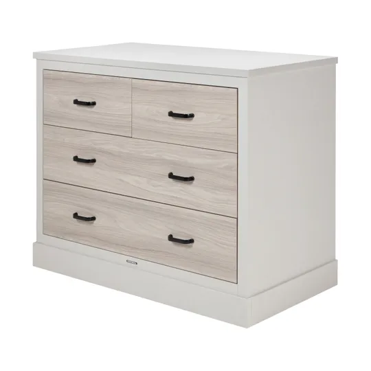 Kidsmill Newport Babykamer Incl. Zwarte Grepen - Oatmeal / Eiken