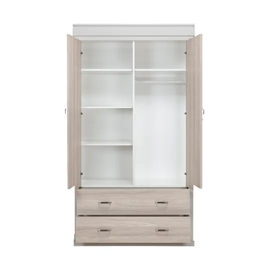 Kidsmill Newport Babyzimmer Inkl. Edelstahlgriffe – Oatmeal/Eiche