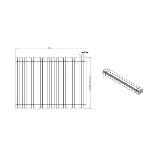 Vipack Rolllattenrost – 90 x 200 cm