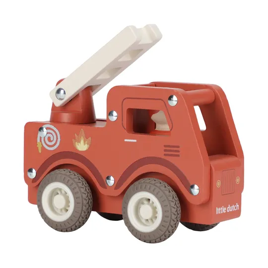 Little Dutch Feuerwehrauto – Mit Pegdoll – Holz