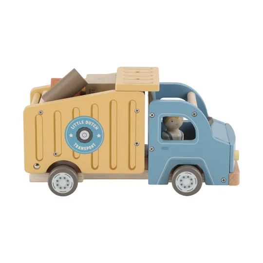 Little Dutch Müllwagen Mit Steckpuppen – Holz