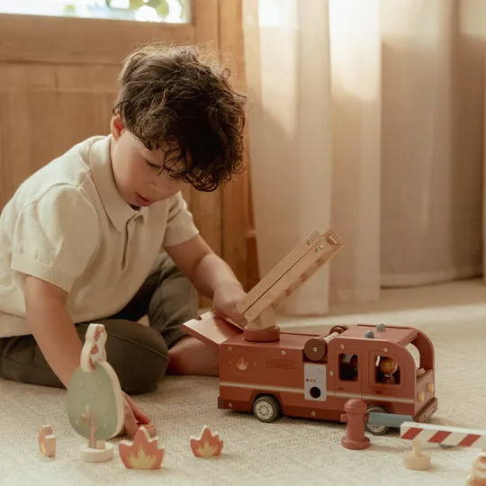 Little Dutch Feuerwehrauto – Mit Pegdolls – Holz