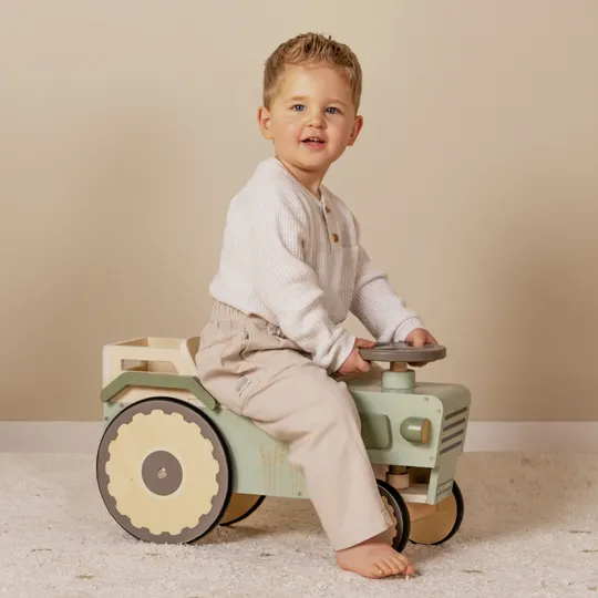 Little Dutch Holz 4-Wieler Traktor - Little Farm