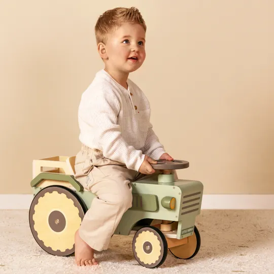 Little Dutch Holz 4-Wieler Traktor - Little Farm
