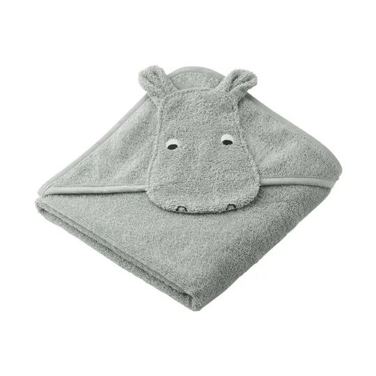 Liewood Badcape - Albert Hippo - Dove Blue