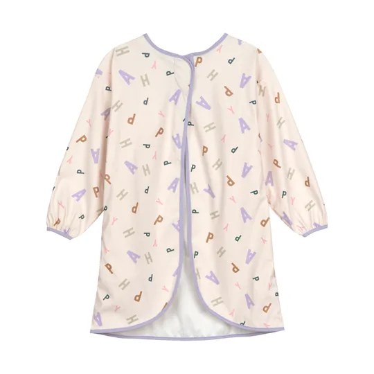 Lässig Lätzchen mit Ärmeln - Happy Fruits - Pastel Lilac