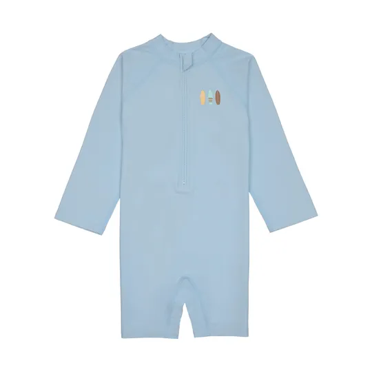 Lässig UV Badeanzug Langarm - Sky Blue