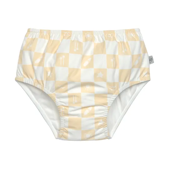 Lässig Schwimmwindel – Karomuster Vanilla/Sea Salt