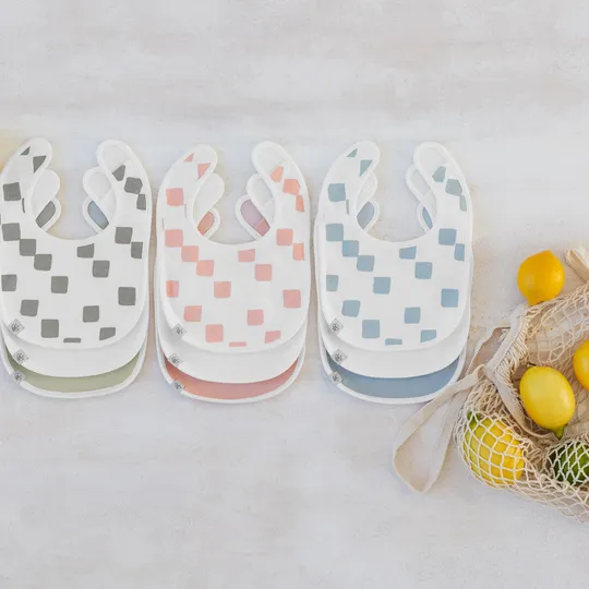 Laessig Lätzchen Newborn 3 Stück - Happy Fruits - Khaki