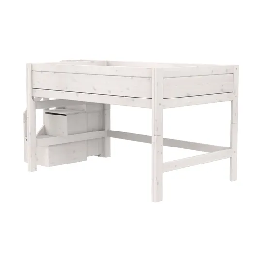 Life Time Deluxe Halbhochbett - 120 cm - Mit Treppenschrank