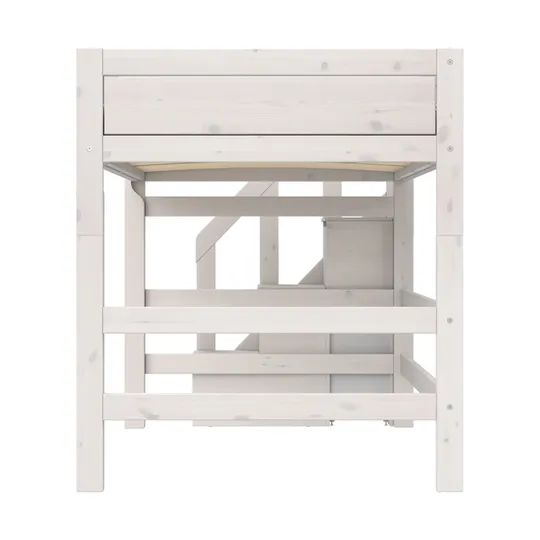 Life Time Deluxe Hochbett - 152 cm - 120 cm - Mit Treppenschrank