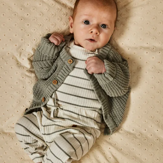 Lil' Atelier Broek - Gestreept - Coconut Milk