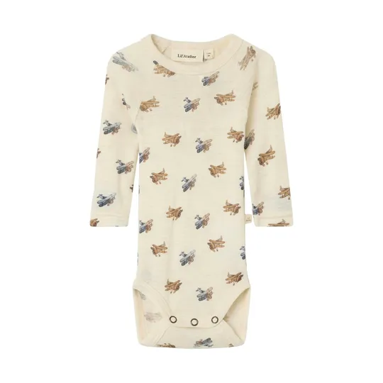 Lil' Atelier Detail Romper - Turtledove Melange