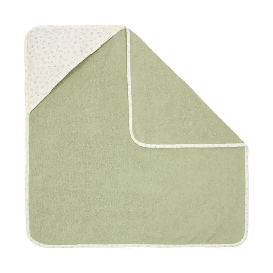 Little Dutch Badcape Baby - Blueberry Leaves - 75x75 cm