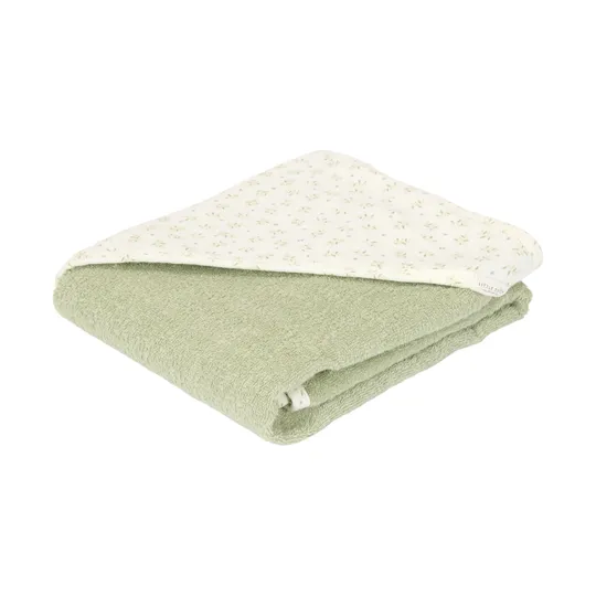 Little Dutch Badcape Baby - Blueberry Leaves - 75x75 cm