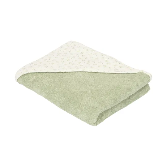 Little Dutch Badcape Baby - Blueberry Leaves - 75x75 cm