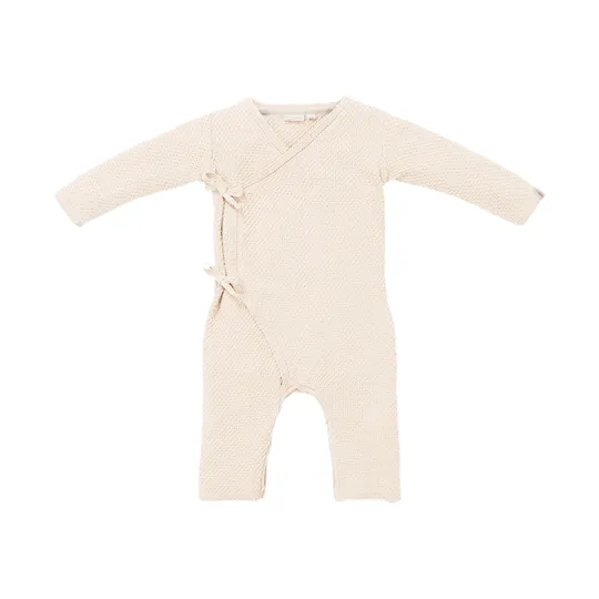 Little Dutch Gestrickter Wickelstrampler - Sand