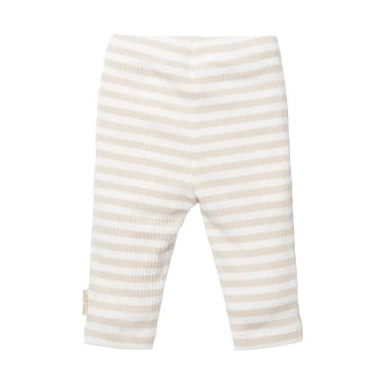Little Dutch Stripe Hose – Sand / Weiß