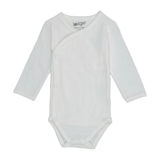 Lodger Solid Wickelbody Langarm - Cloud Dancer